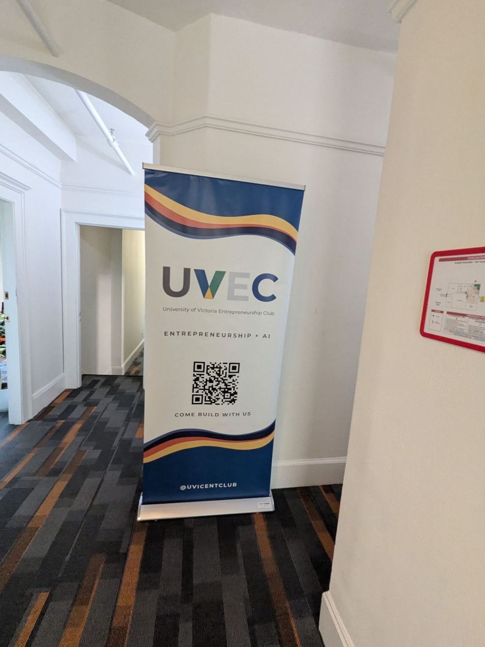 The UVEC standee at Frontier